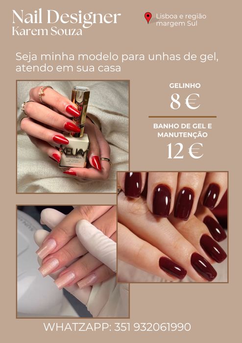Unha de gel feita em sua casa