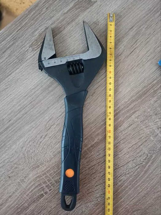 Klucz nastawny szwedzki szwed szeroki regulowany CrV 12" 0-60mm