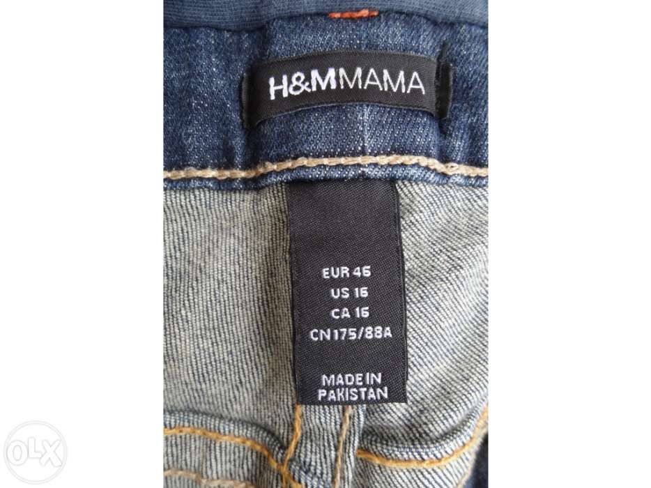 Calças de grávida – h&m mama – 46 – ganga – azul