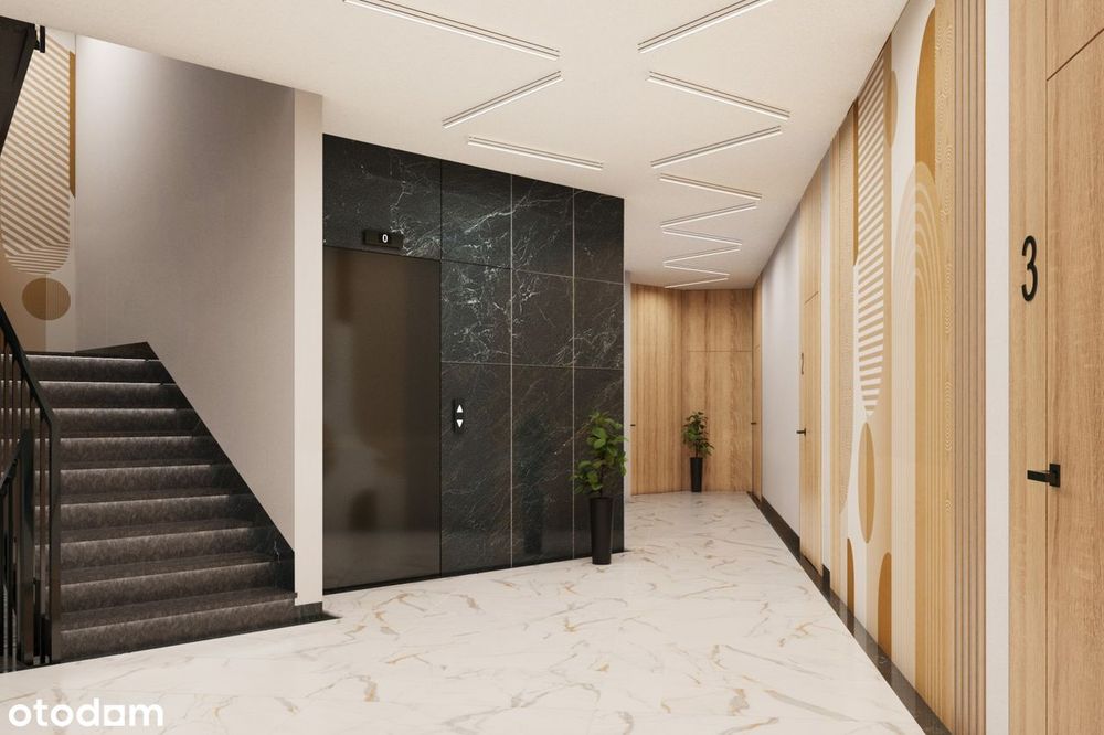 Nowe mieszkanie 2 pokoje 46,01 m² z ogródkiem 21,54 m² .