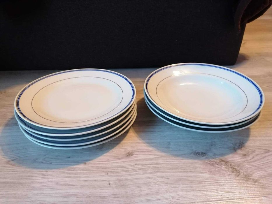 Talerze obiadowe PRL