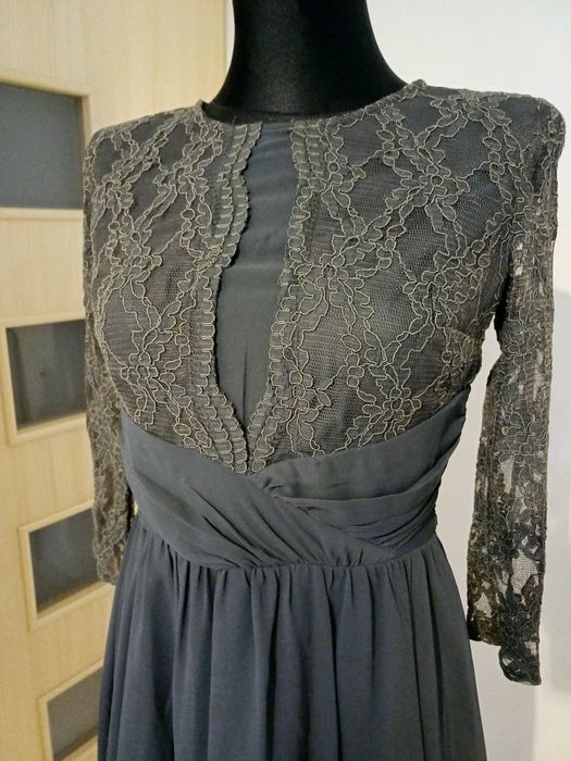 Sukienka szara S/M - Sylwester, wesele