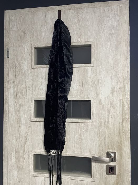 Szalik welurowy damski