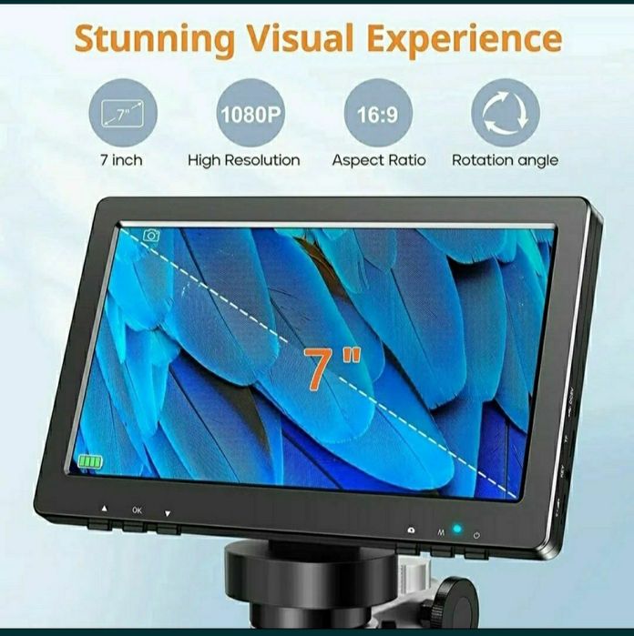 Мікроскоп цифровий(микроскоп)-DM9/7дюймів ,підключається до комп'ютера