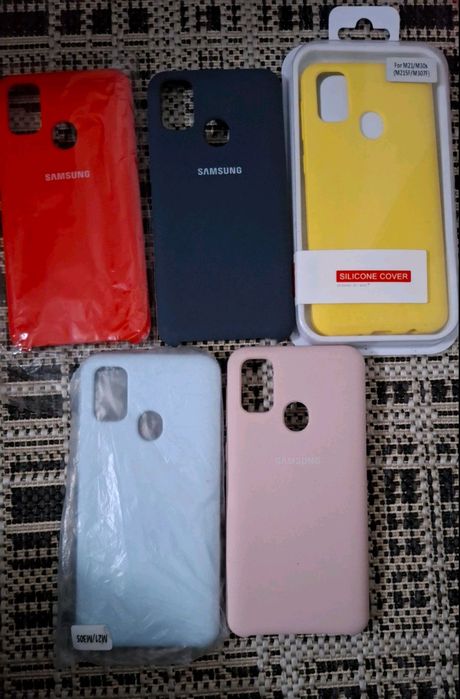 Чехол силиконовый Самсунг М30S/M21. Soft-touhc покрытие с микрофиброй