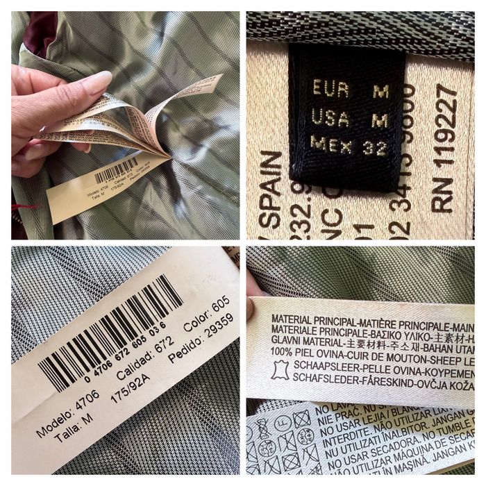 Шкіряна куртка косуха Massimo Dutti