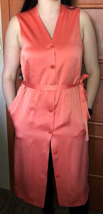 Massimo Dutti Sukienka roz L