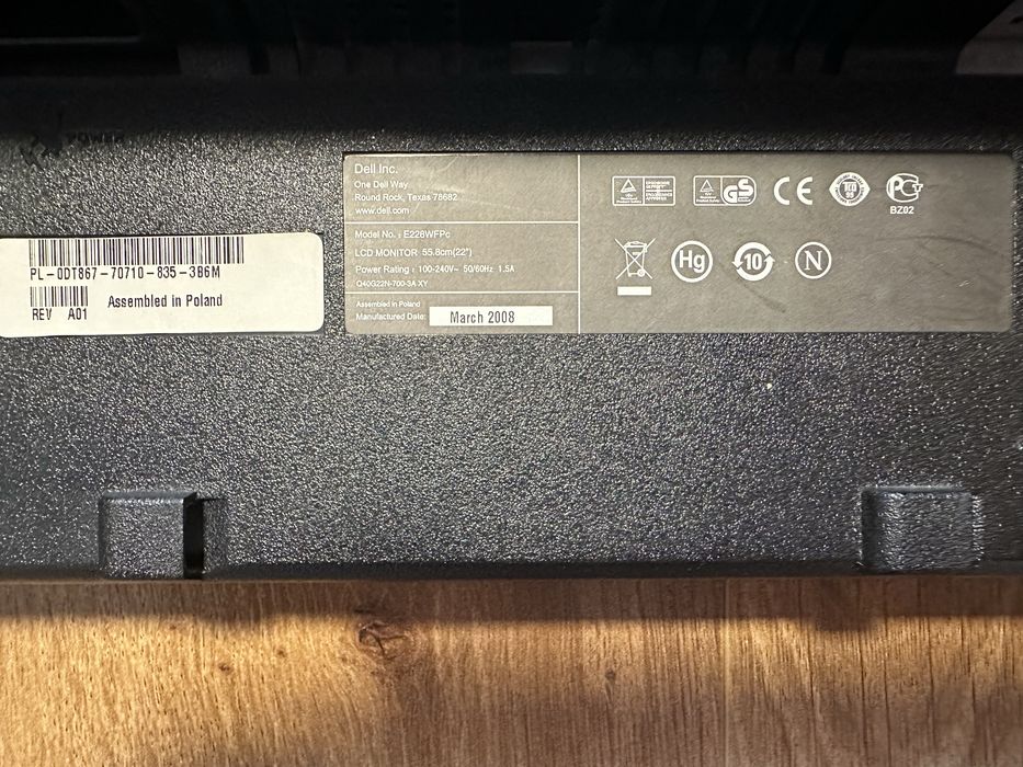 Монітор, екран Dell E228WFPc 22