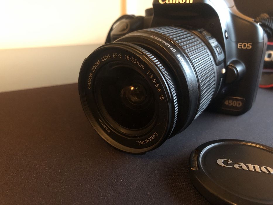 Canon 450D + Lente 18/55 58mm