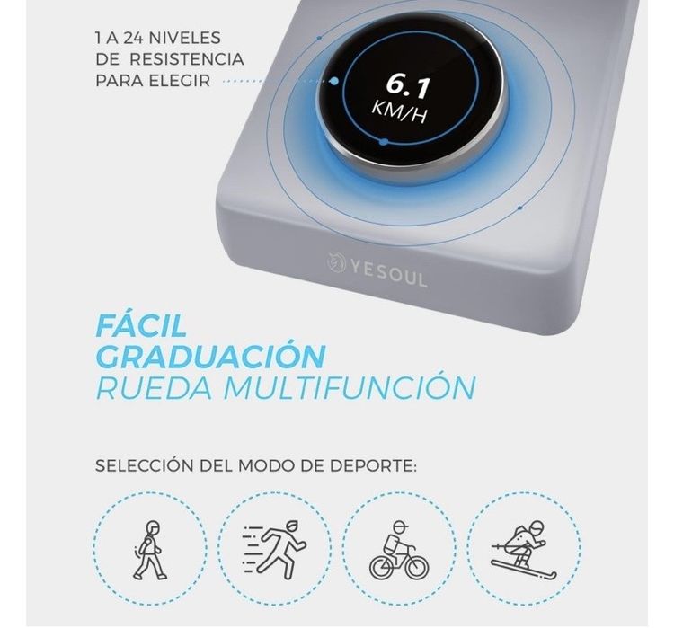 Bicicleta Elíptica Smart Branca Yesoul E30S