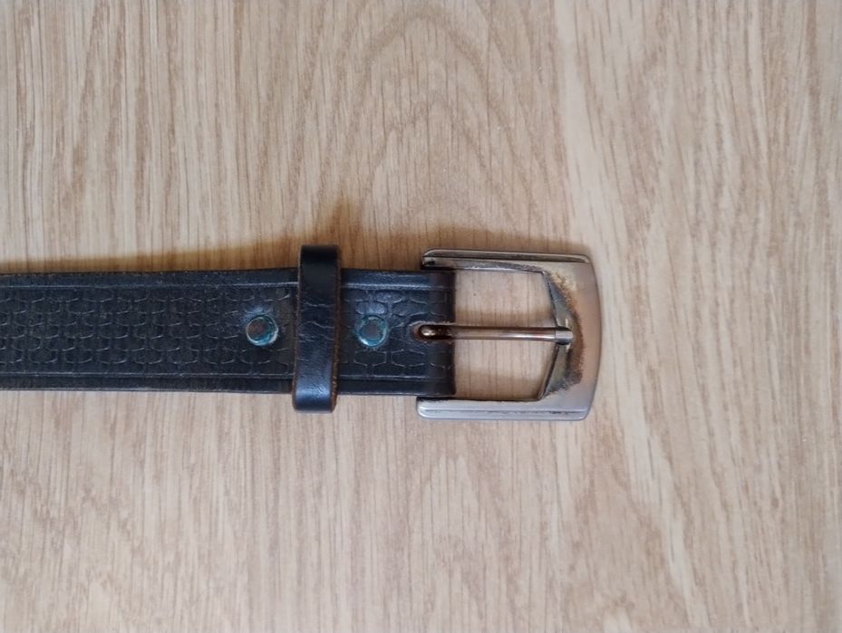 Pasek skórzany męski