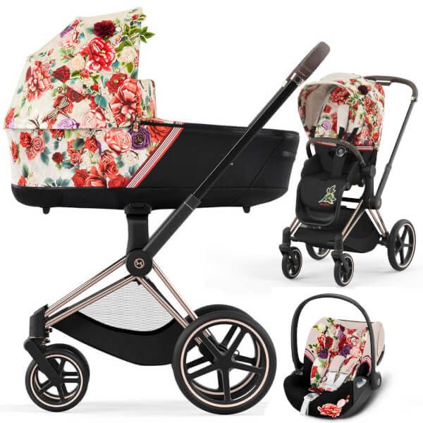 Продам коляску Cybex Priam Spring Blossom Light 3в1