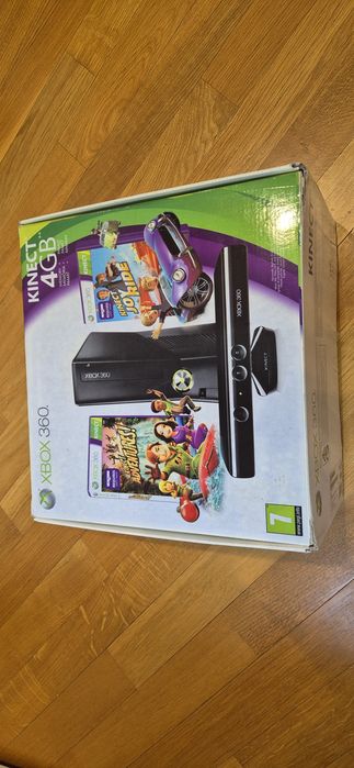 Xbox 360 S 4GB Kinect pad gra komplet pudełko bardzo dobry stan