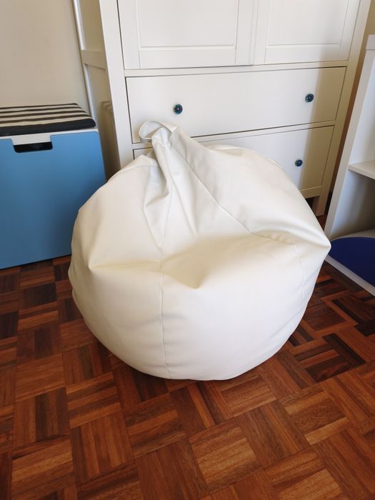 Pouf branco como novo