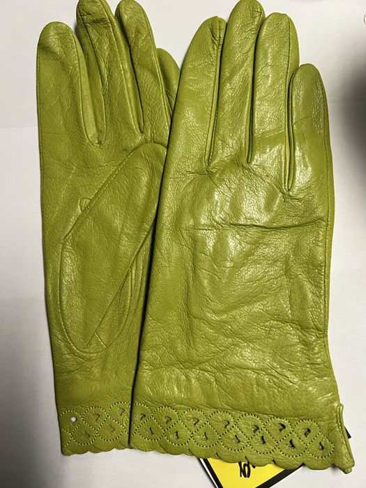 Rękawiczki skórzane nowe z węlnianą podszewką