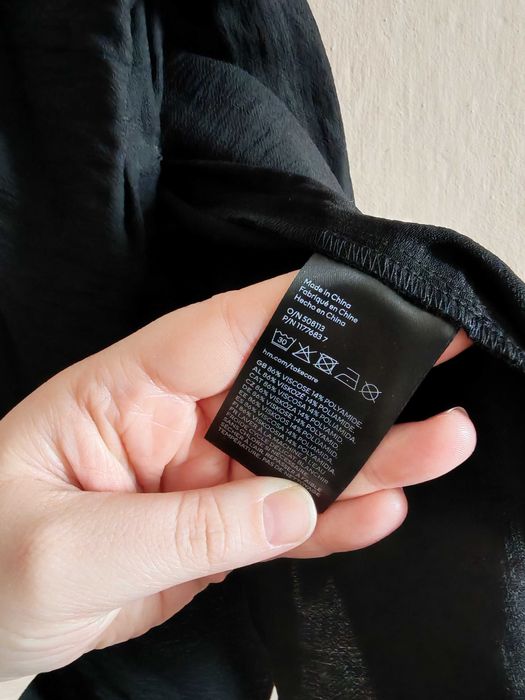 NOWA Czarna sukienka na ramiączkach XXL H&M