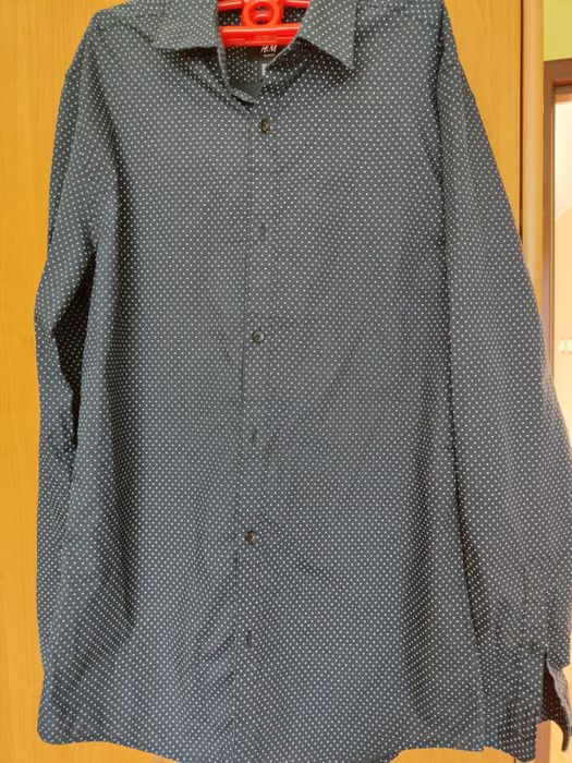 Koszula męska czarna S firmy H&M