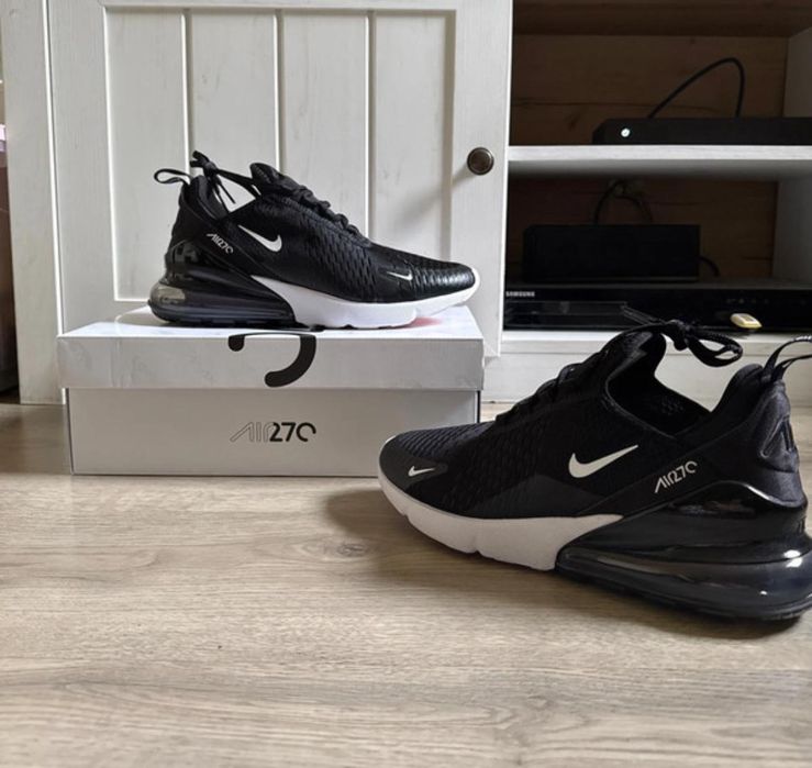 sneakers 270 nike buty sportowe air max meskie nowe czarne adidasy