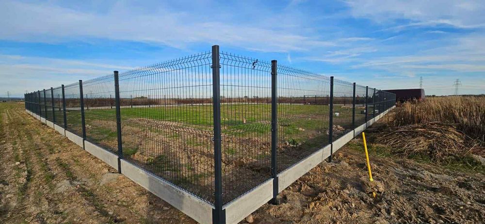 Ogrodzenie panelowe 1.53m x 2.50m drut 4mm plus podmurówka MONTAŻ