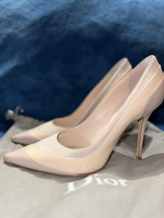 Оригинальные туфли-лодочки Christian Dior (размер 38) с пыльником