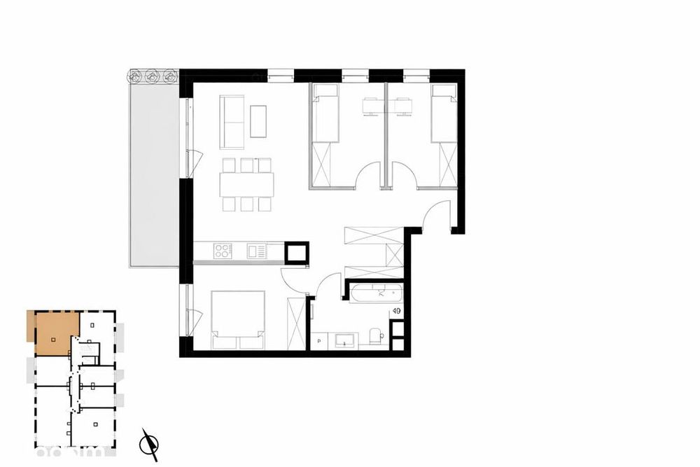 4pok_Balkon 10m_Hala❗️Biuro Dewelopera❗️OsTaTniE❗️
