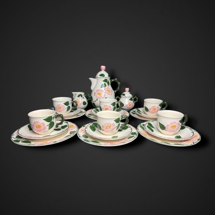 Serwis do herbaty villeroy & boch wild rose róża dla 6 osób B5/080230
