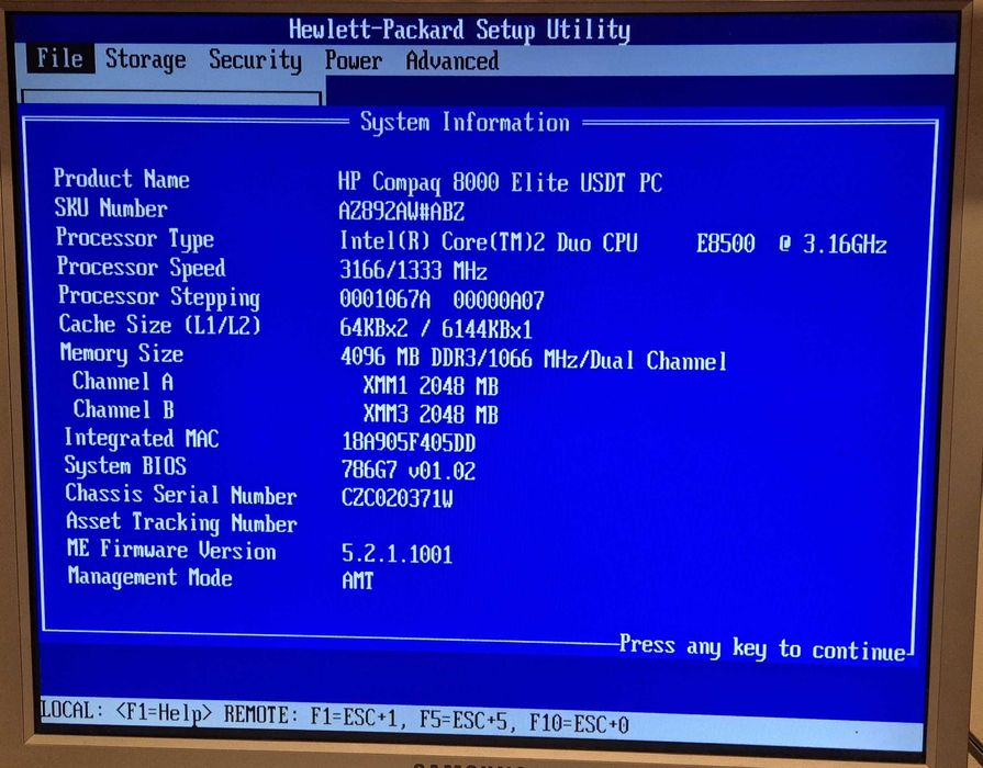 komputer HP Compaq 8000 Elite USDT