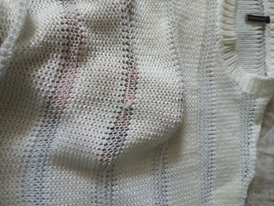 Sweter z krótkim rękawem rozm s