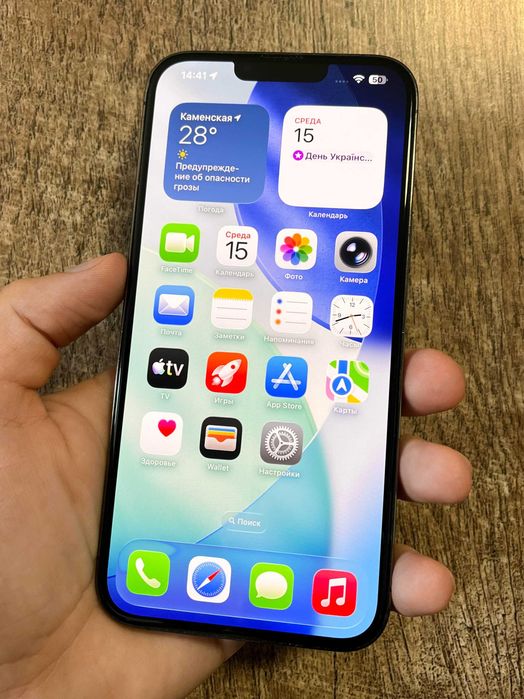 iPhone 13 Pro Max 256GB Graphite Neverlock отличное состояние 100% АКБ!
