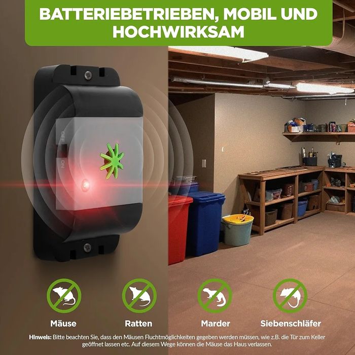 Isotronic Ultradźwiękowy Odstraszacz myszy i szczurów 2Pcs