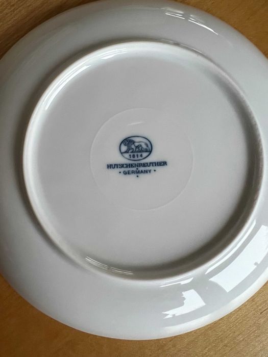 Porcelana fina alema Hutschenreuther azul 98 pecas "Zwiebelmuster" conjunto
