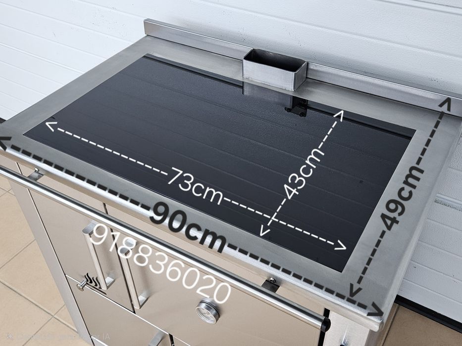Fogão Lenha INOX Vitroceramica - NOVOS  - Fabrico Nacional