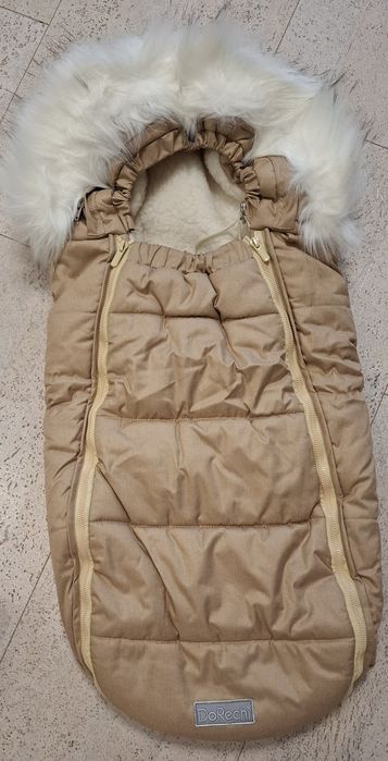 Зимовий конверт-кокон на натуральній овчині Baby XS ДоРечі до 10 міс