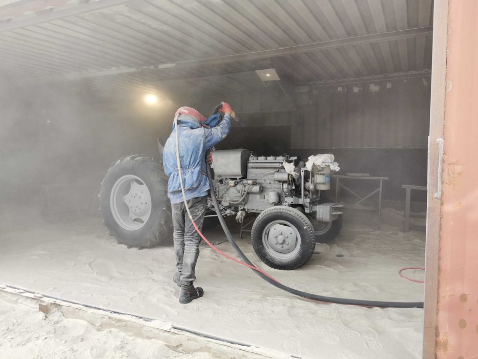 Piaskowanie czyszczenie elementów, felg.