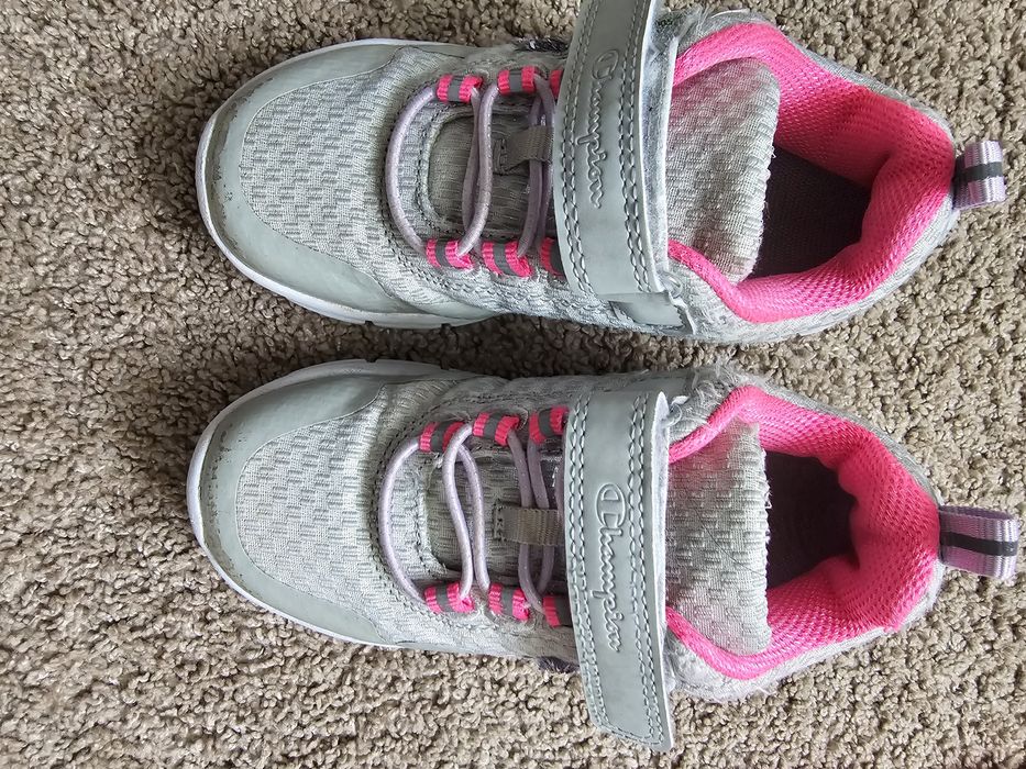 Buty sportowe, szare z cekinami dla dziewczynki, Champion, rozmiar