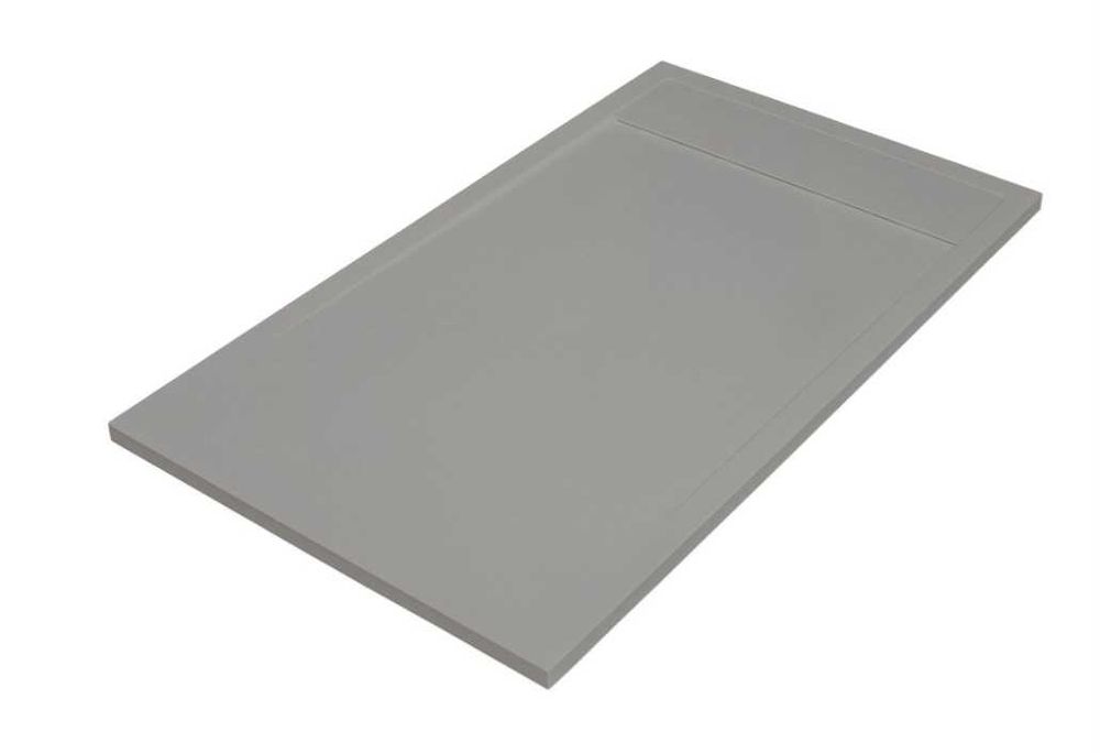 base de duche cinza Neo carga mineral 120x80