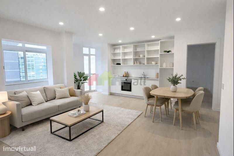 Apartamento T3 Totalmente Remodelado – Av. do Bocage | Vista Rio — Alto Do Seixalinho, Santo André E Verderena, Setúbal