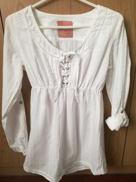 Bawełniana biała koszula na lato cache casche