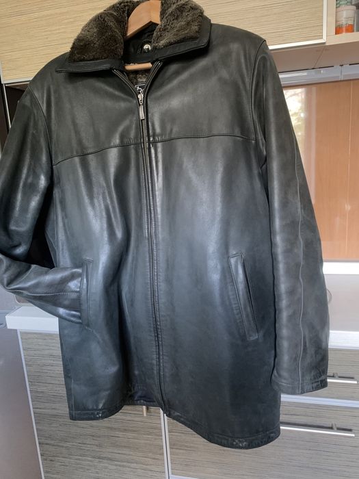 Кожаная куртка на меху