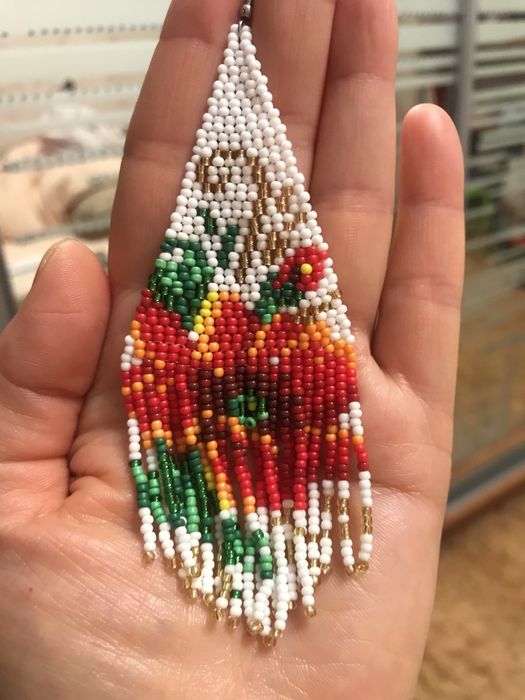 Серги з бісеру