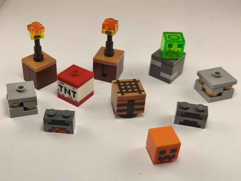 LEGO Minecraft mix elementów dynia TNT piec