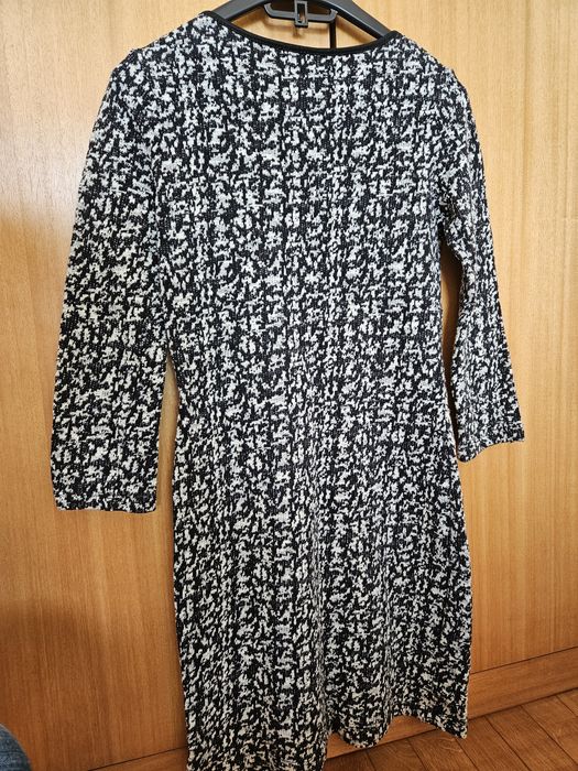 Vestido Malha Branco e Preto Tam. S SuiteBlanco Usado