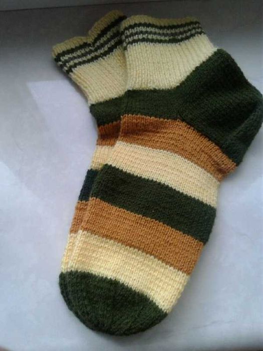 Теплые вязанные носки 41-42
