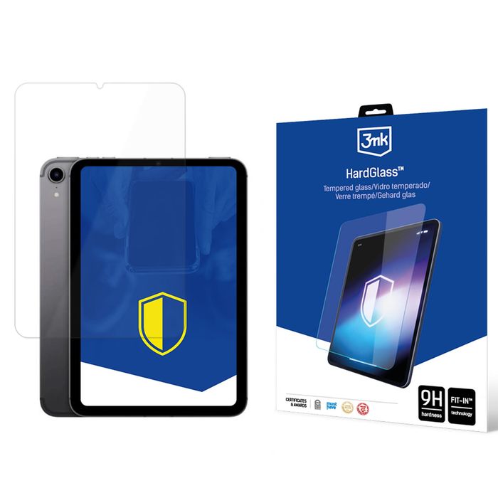 Szkło hartowane 3mk HardGlass na iPad mini 8.3 2021 (6 gen.) / iPad mini 8.3 2024 (7 gen.)