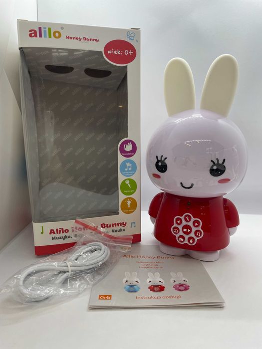 Króliczek Alilo Honey Bunny czerwony - OUTLET #AG6R25001OPL
