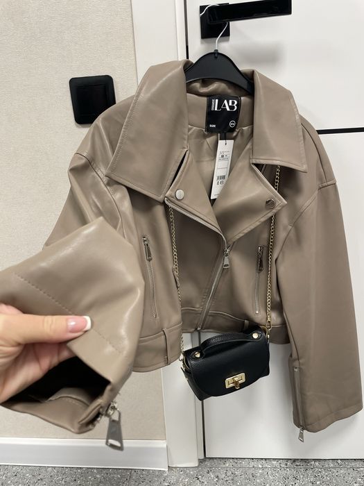 Кожаная куртка zara,шкіряна куртка,косуха,пальто,тренч