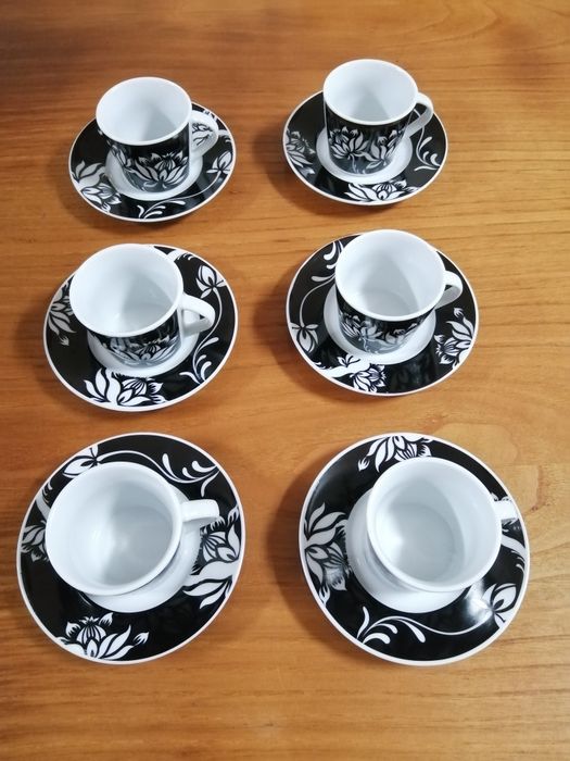 Conjunto 6 chávenas de café