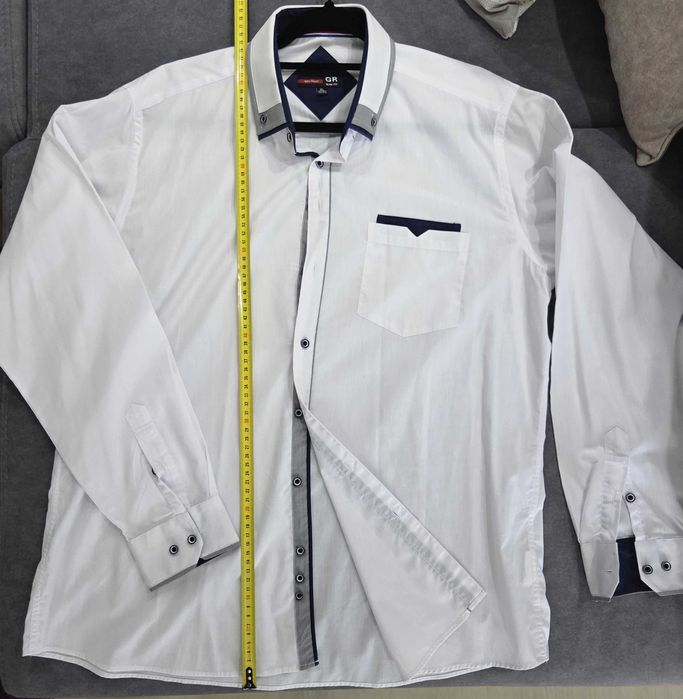 Biała koszula męska Gifts Royal r. XL 42/43