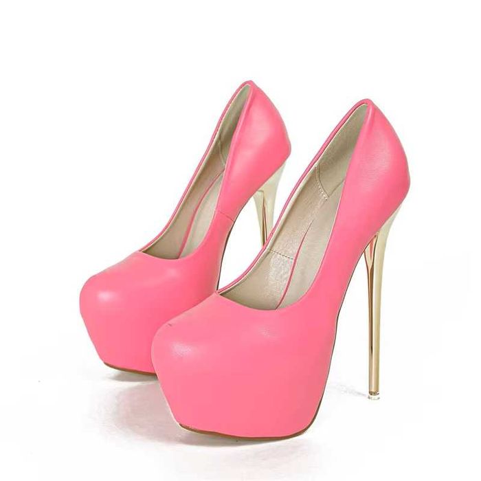 Sandały w 2 kolorach wysoka platforma obcas 19 cm