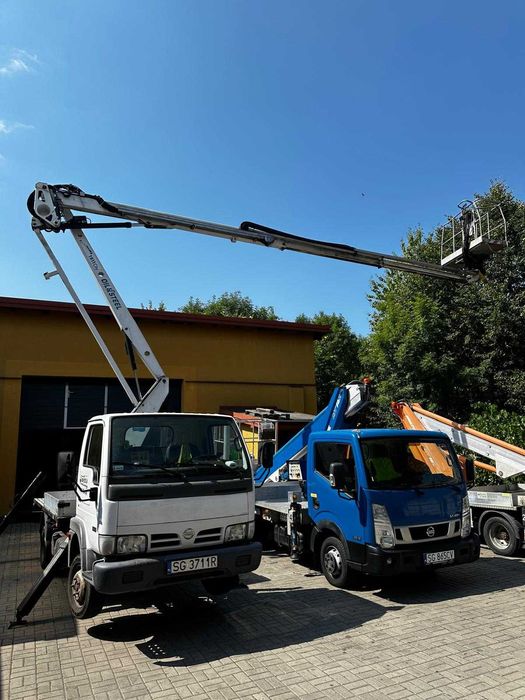 Podnośnik koszowy, zwyżka, podnośnik nożycowy, usługi, wynajem.
